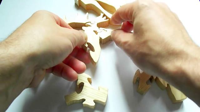 Пазл "Олень". Сборка. Puzzle "The Deer." смотреть онлайн