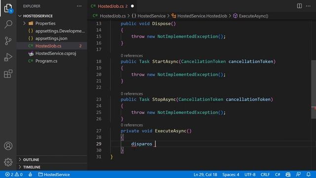 Serviços hospedados em .NET | Rodando serviços agendados seguros em segundo plano | IHostedService смотреть онлайн
