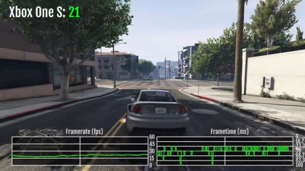 Grand Theft Auto V (GTA 5) & Online на Xbox One S - Gameplay / Frame-Rate Test