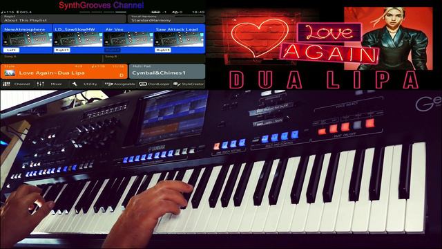 Love Again-Dua Lipa YAMAHA GENOS--- COVER-SynthGrooves-" смотреть онлайн