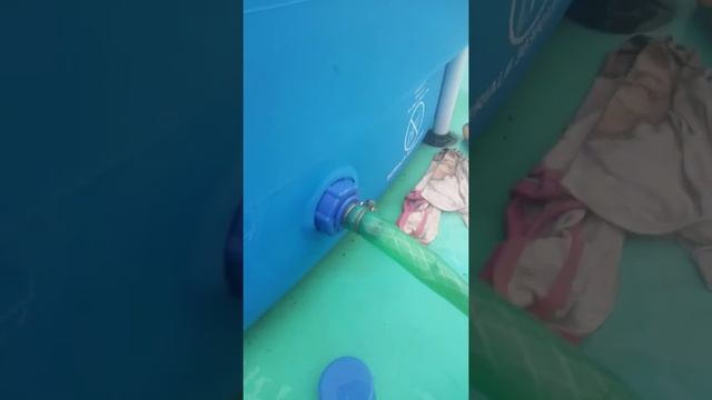 Как слить воду из бассейна Bestway