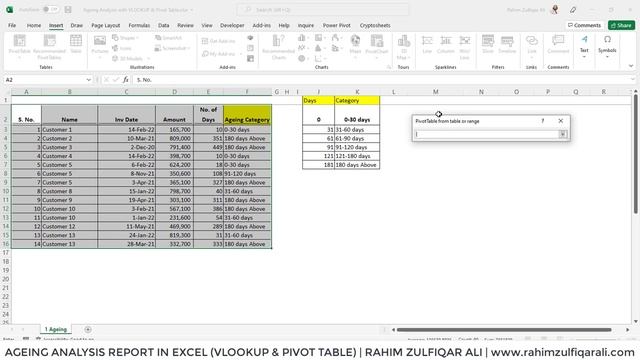 Ageing Analysis Report in Microsoft Excel (VLOOKUP & Pivot Table) смотреть онлайн