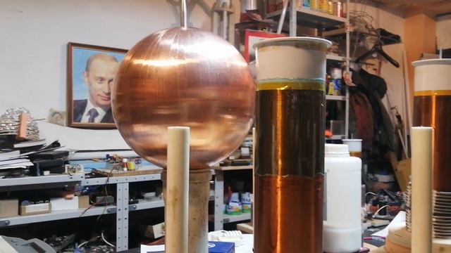 Подготовка сферического конденсатора для беспроводного приёма и передачи информации завершена смотреть онлайн