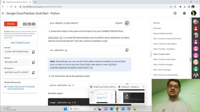 Google Cloud Pub/Sub: Qwik Start - Python || Lab Solution || Qwiklabs Arcade 2023 смотреть онлайн