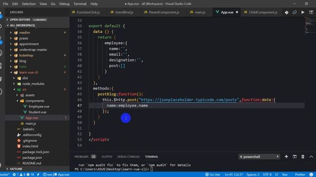 Vue Js Tutorial for beginners in BANGLA(#52) http request смотреть онлайн