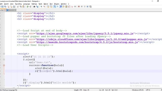 jQuery - Ajax - synchronous - Asynchronous - Inverted Ditto смотреть онлайн