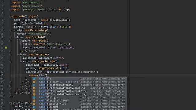 55.Json Array to ListView in #Flutter смотреть онлайн