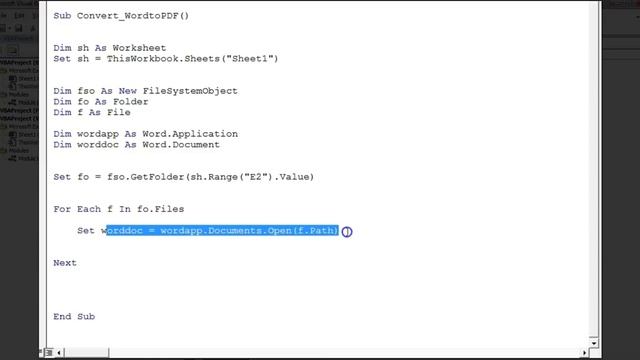 Automation: Word to PDF Converter in VBA || File System Object Method || Convert Multiple Word file смотреть онлайн