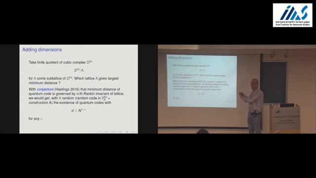 Gilles Zémor - Quantum error-correcting codes based upon high-dimensional cubic complexes смотреть онлайн