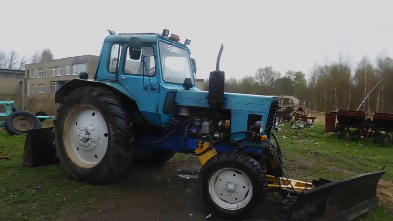 ТРАКТОР МТЗ 80 после переборки С отвалом! смотреть онлайн