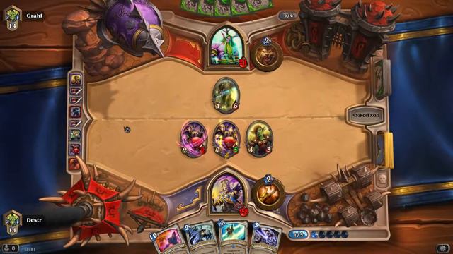Hearthstone. Путь к 13 рангу и выше. Довольно интересный бой с друидом. смотреть онлайн