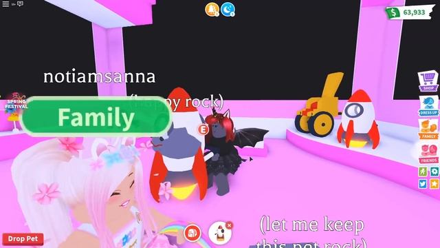 BUYING My PET ROCK EVERYTHING In Adopt Me! (Roblox) смотреть онлайн