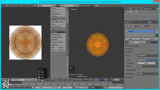 How to Texture Paint an Igloo in Blender смотреть онлайн