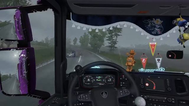 ETS2. Едем в Гданьск. Через Калининград. С попутчицей