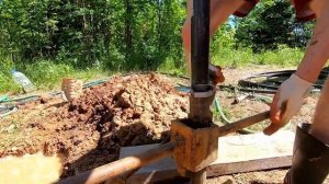 Скважина своими руками . Это провал /Бурение скважины на воду, своими руками под погружной насос.