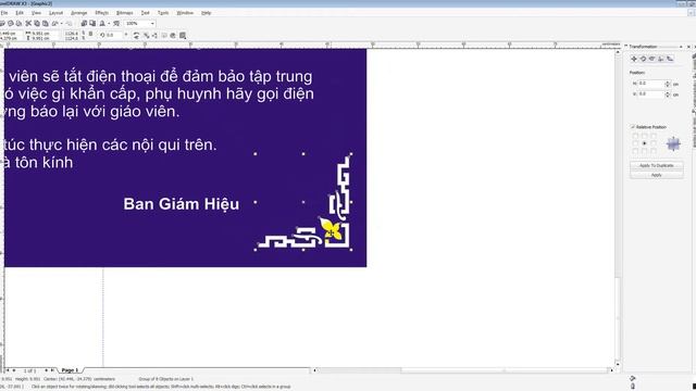 Hướng dẫn copy test từ word sang Corel đơn giản để làm bảng nội quy смотреть онлайн