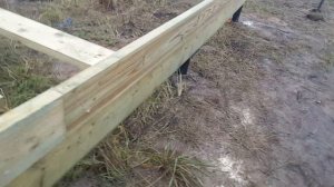Обвязка балок перекрытия цоколя доской. Часть 2