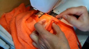 Как обработать махровое полотно киперной лентой