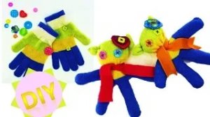 DIY Как из детских перчаток сделать милого монстрика How to make monsters out of gloves