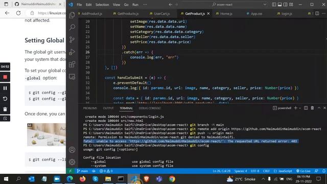 How to Upload Project on Github & Resolve Fatal unable to access the requested url returned error40 смотреть онлайн