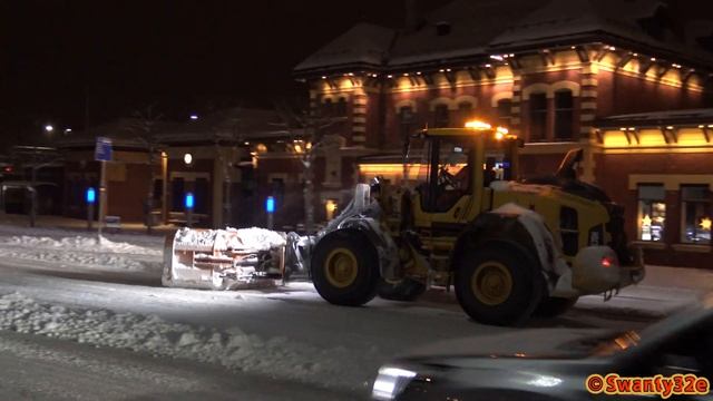 4K| Volvo L70H & Lundberg 4200 Ls In Snow Clearing