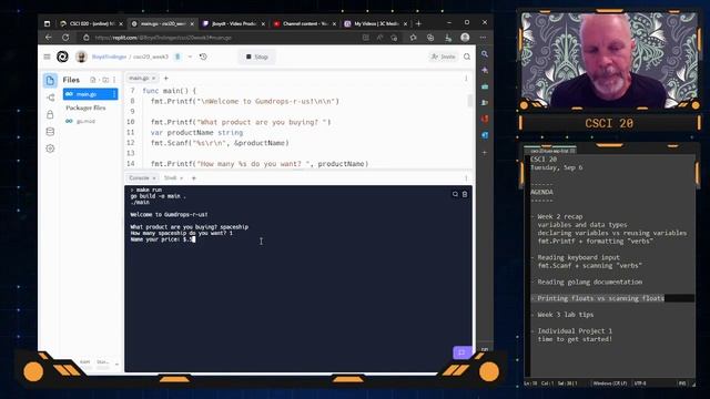 CSCI 20 -- Tues, Sep 6 смотреть онлайн