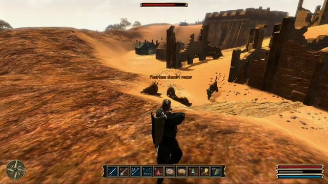 GOTHIC 3 ENHANCED EDITION KAFFU'S GUARDS GET RID OF THE FEARLESS DESERT RACERS смотреть онлайн
