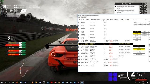 Assetto Corsa Competizione - ACC Broadcasting/Live Streaming Howto смотреть онлайн