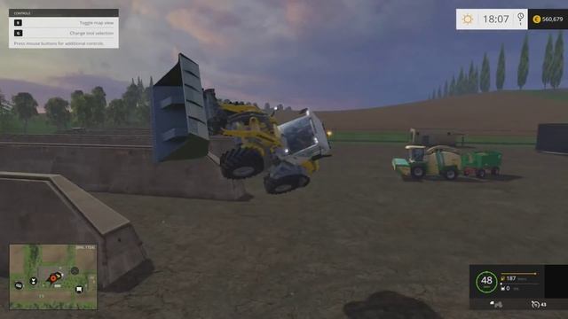 Farming Simulator 2015 FAIL - Shovel problems смотреть онлайн