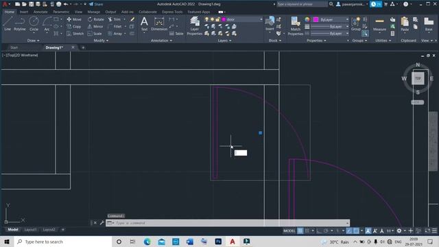 30x40 simple ground floor plan in Autocad in हिंदी | How to draw simple floor plan step by step смотреть онлайн