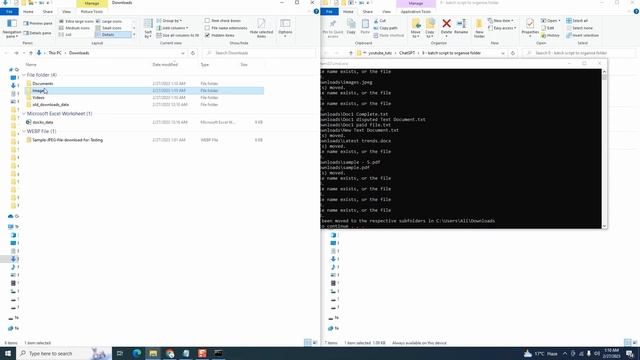 ChatGPT organised my downloads folder using batch script смотреть онлайн
