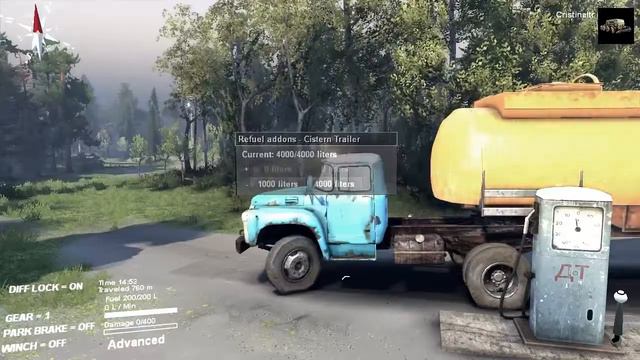 ЗИЛ 130 + ПРИЦЕП ТОПЛИВНОЙ ЦИСТЕРНЫ . SPINTIRES смотреть онлайн
