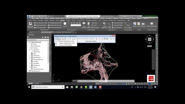 Học Civil3D - Bài 1 Tạo Bề Mặt Tự Nhiên - Trắc Dọc Tự nhiên смотреть онлайн