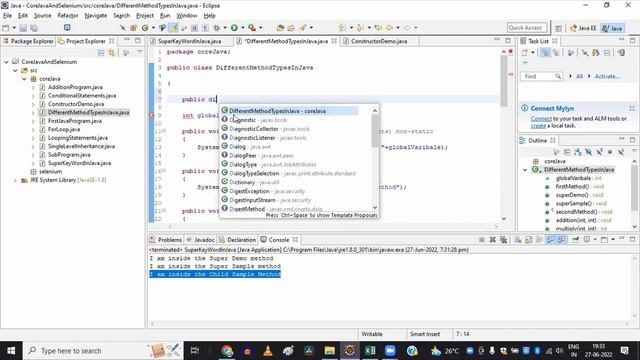 Super Keyword & Super Constructor | For Beginners | Telugu(తెలుగులో నేర్చుకోండి) смотреть онлайн
