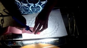 Гильоширование или выжигание по ткани. Салфетка "Весенняя" Часть 1