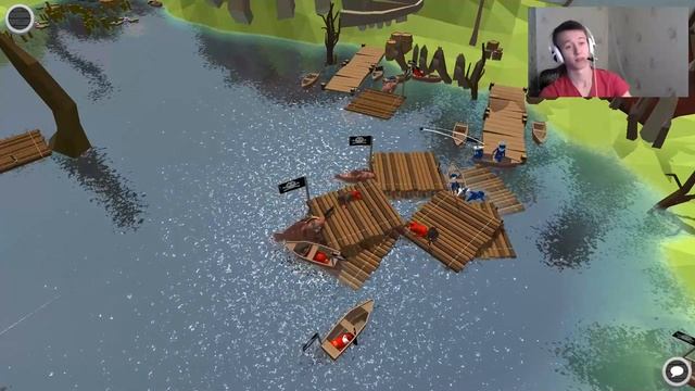 СЛИШКОМ ТУПО| Stupid Raft Battle Simulator| Инди игра