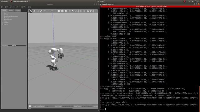 Panda Simulator: Interacting with the robot using Franka ROS Interface and PandaRobot Python API смотреть онлайн