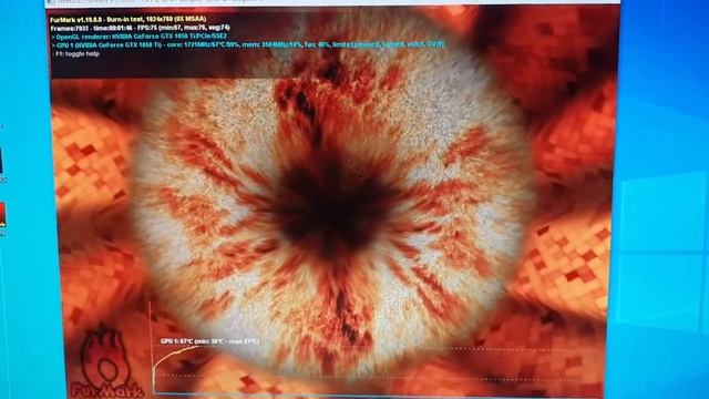 тест фурмарк GTX1050ti