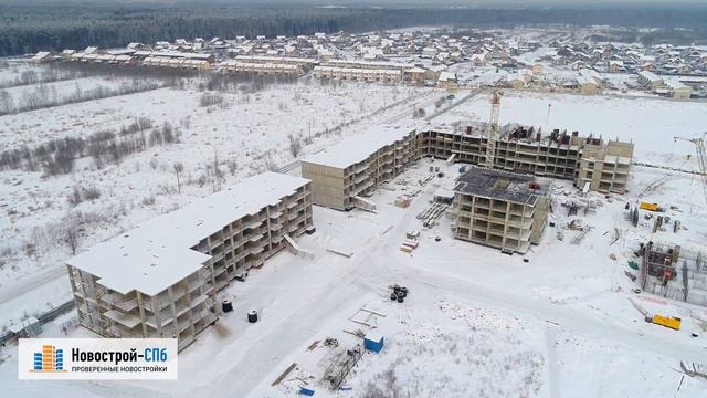 ЖК «ЗемлЯнино» от девелопера «Патриот-Нева» (аэросъемка: январь 2018 г.) смотреть онлайн