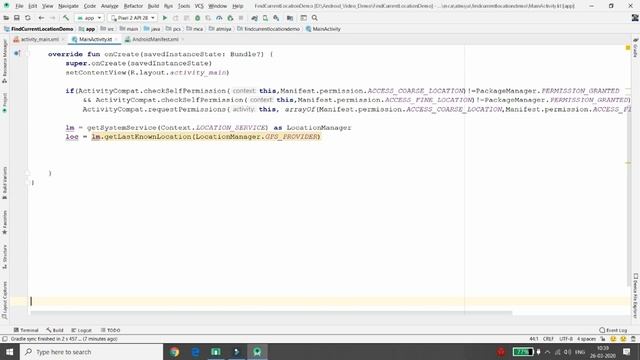 Tracing the current Location of Android Device - Android Kotlin смотреть онлайн