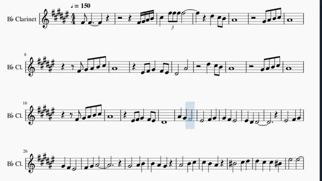 Clarinet Sheet Music: How to play Main Theme (Super Smash Bros Brawl) by Nobuo Uematsu смотреть онлайн