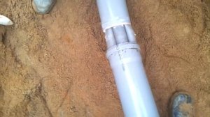 Прокладка теплотрассы от дома к будущей бане!!!