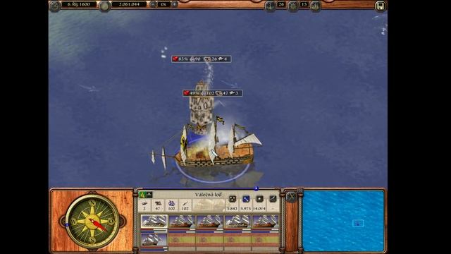 Port Royale 2 - attack on a transport fleet смотреть онлайн