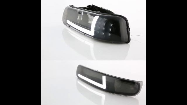 DNA Motoring 99-02 Chevy Silverado Black Smoked Headlights смотреть онлайн