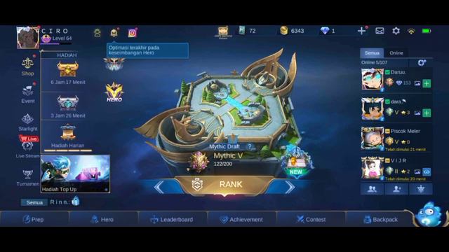 Bug Charisma Mobile Legends смотреть онлайн