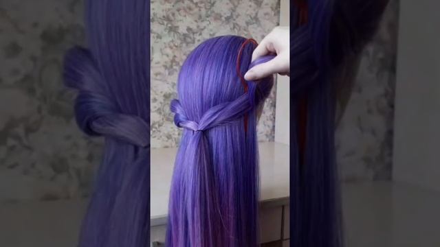 Причёска в школу за 1 мин длинные и средние волосы #shorts #прически смотреть онлайн