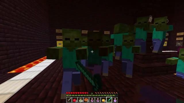 Minecraft mini game - ZOMBIE ARENA! смотреть онлайн