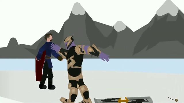 Iron Man VS Thanos (Stick Nodes) | With sound effects | Stick Animation Zone смотреть онлайн