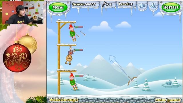 LETS RESCUE SANTA! GIBBBETS SANTA IN TROUBLE GAMEPLAY - Free Christmas Games смотреть онлайн