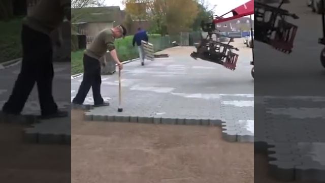 Укладка брусчатки